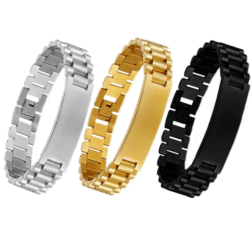 

Mens Jewellery Hip-hop Stainless Steel Bracelet for Men Personalized Party Chain Bracelets Jewelry