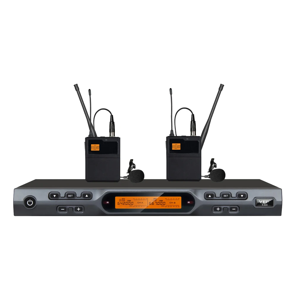 Профессиональный 100-канальный беспроводной UHF-микрофон для студийной записи и