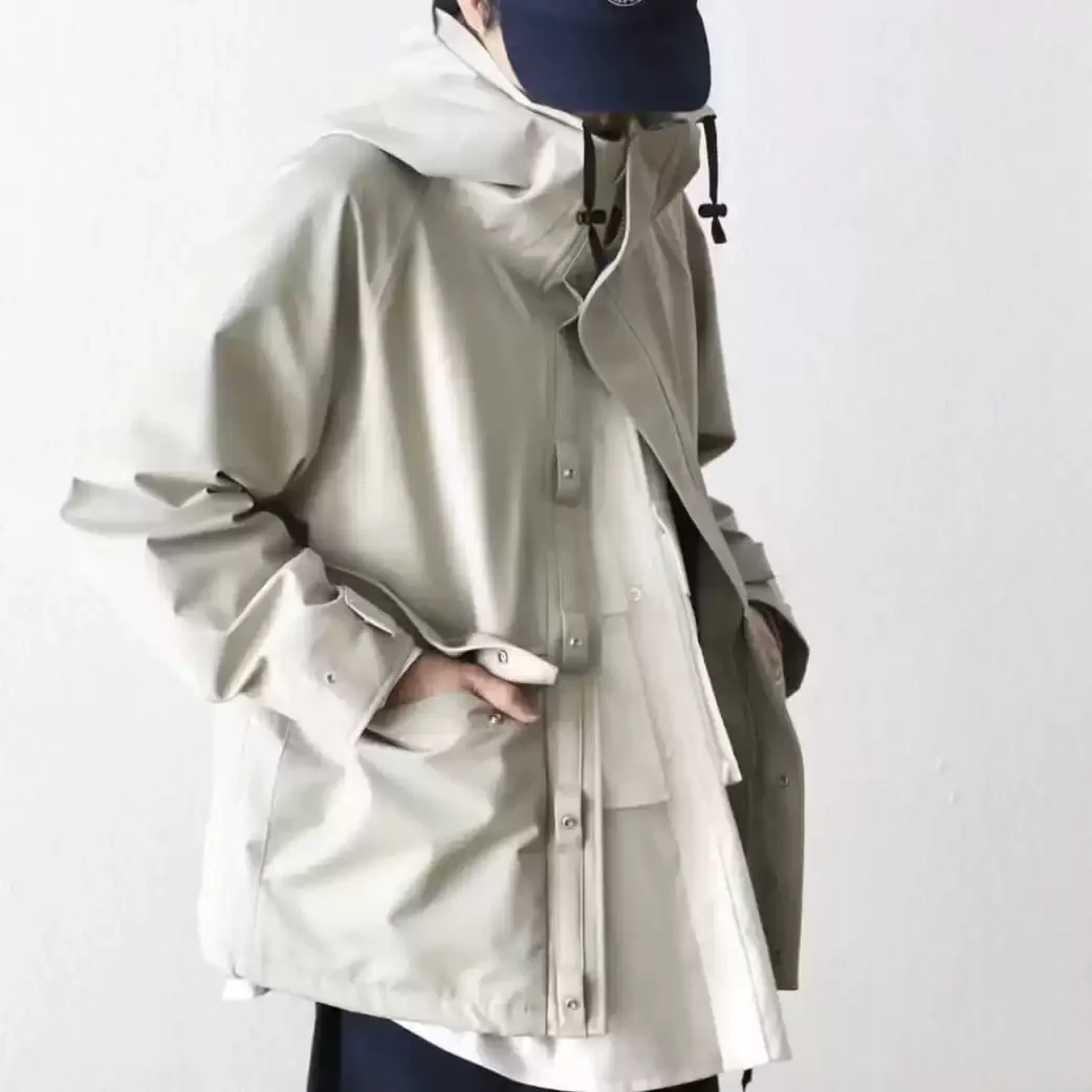 Nanamica ветрозащитная и водонепроницаемая куртка с капюшоном свободная