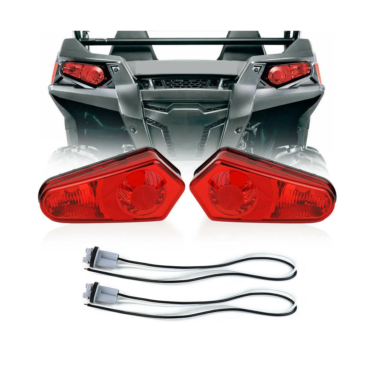 Задние розетки для объектива ATV светодиодный Tail Polaris Sportsman 500 550 850 570 1000 2009-2017 Red 2411153