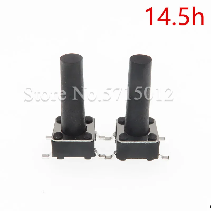 200 шт./лот черный 6*6*14 5 мм SMD 4-контактный медный ножок устойчивый к высоким