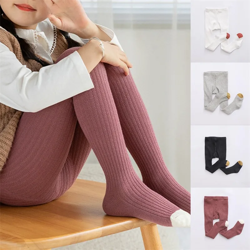 

Kid Girl Tights Baby Stockings Autumn Baby Tights Winter Warm Child Pantyhose Cotton Pants Candy Color Cute Girls Trousers