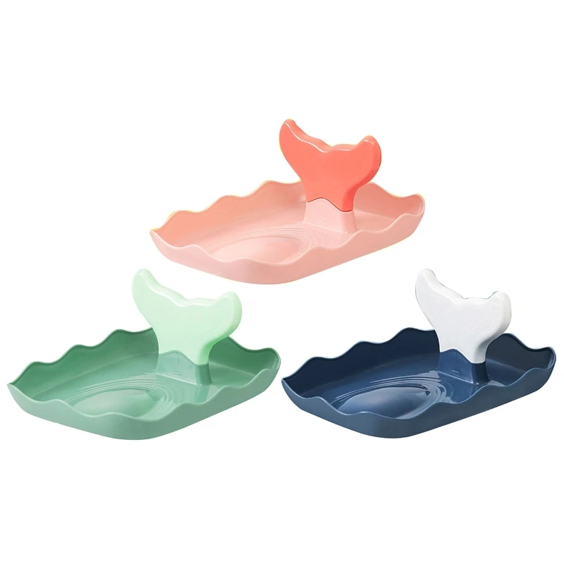 

Fish Whale Tail Pot Lid Holder Multifunctional Spoon Rest Small Ladle Spatula Shelf Pan Cover Stand Kitchen Utensil Rack