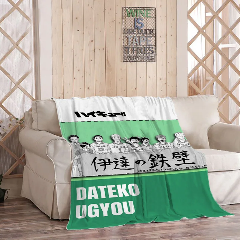 

Fleece Blanket for Decorative Sofa Haikyuu Boho Home Decor Fluffy Soft Blankets Bedspread on the Bed Bedroom Decoration Throw
