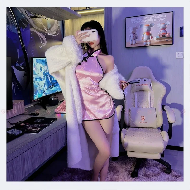 Женская мини-юбка Ципао