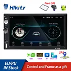Универсальный Автомобильный мультимедийный плеер Hikity 2din Android, GPS-навигация, Bluetooth, Авторадио 7 дюймов, HD, автомобильное аудио, Wi-Fi, USB, Mirror Link