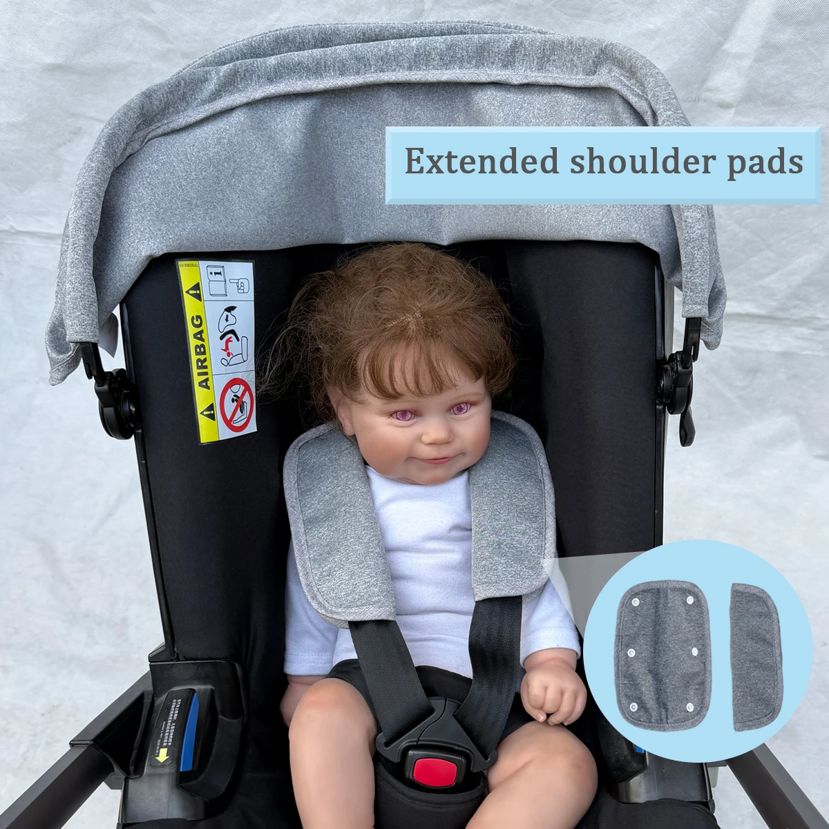 Фото Сменный тент для коляски Mom Tan, совместимый с автокреслами и колясками Doona+ и Doona i - прочная дышащая ткань №4