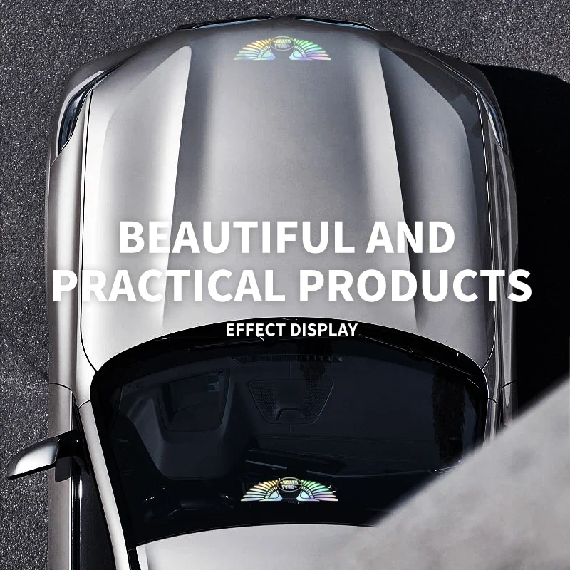 Автомобильная лазерная наклейка с крыльями ангела наклейки для автостайлинга Land