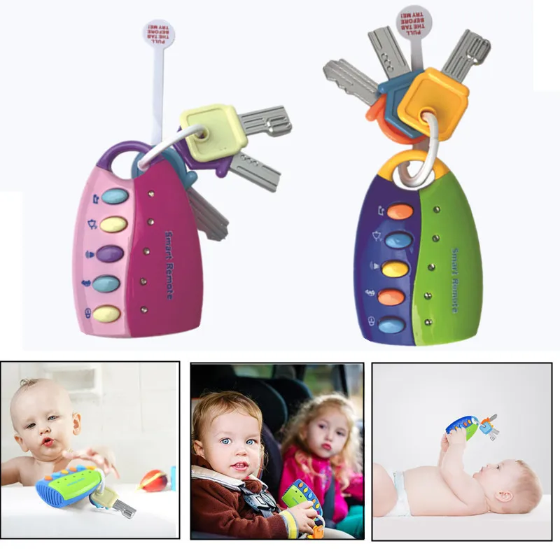 

2 Colors Lovely Children Musical Toy Smart Girl Educational Toys Kids Keychain With Music