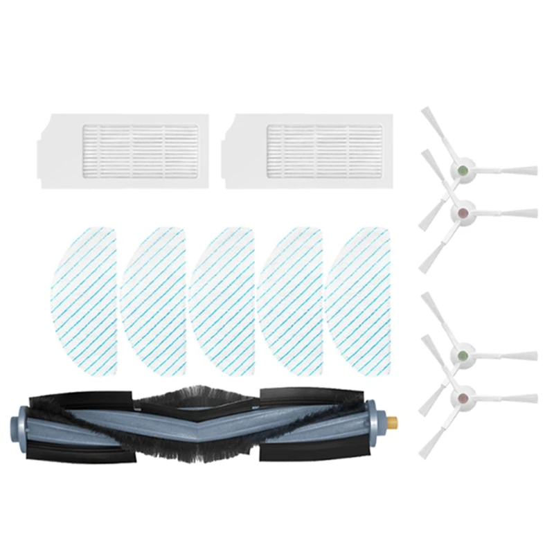 

Сменные детали: роликовая щетка, боковая щетка, HEPA фильтр, совместимый с Ecovacs Deebot T10plus, аксессуары для пылесоса
