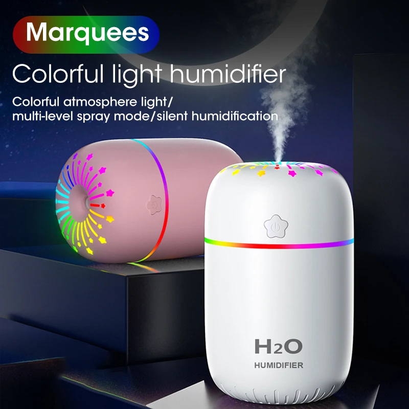 

300ML Air Humidifier Car Ultrasonic Aroma Essential Oil Diffuser Cool Mist Fogger Maker Home Aromatherapy Diffuser Humidifier