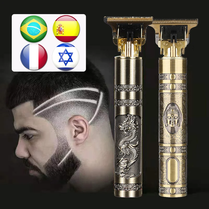 

Электрическая машинка для стрижки волос T9, портативный триммер для бороды, с USB зарядкой, профессиональная машинка для стрижки волос для муж...