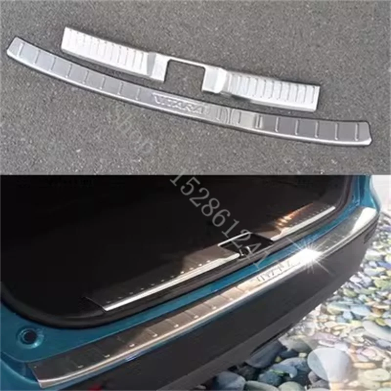 

Стайлинг автомобиля, нержавеющая сталь, задний Стайлинг, протектор бампера, порог, автомобильные аксессуары для Suzuki Vitara 2015-2020 порог двери