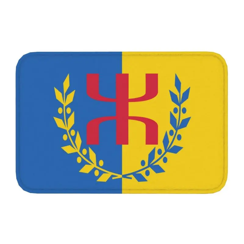 

Коврик Kabyle Amazigh с флагом, противоскользящий берберский коврик для кухни, ванной комнаты, балкона, входной коврик для гостиной 40*60 см
