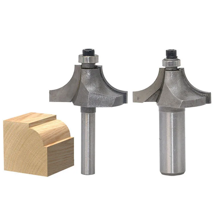 

1PC 1/4" 6.35MM 1/2" 12.7MM Shank Milling Cutter Wood Carving Beading Router Bit Tungsten Carbide Beading Bit Double Edging Wood