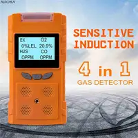 4 In 1 CO EX H2S O2 Gas Detector Carbon Monoxide Sensor Oxygen Measurement Portable Gas Leak Detector With Alarm Systerm