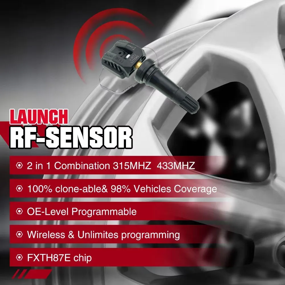 Датчик LAUNCH X431 2 в 1 RF-сенсор LTR-V 315 МГц/433 МГц TPMS Инструменты для ремонта шин Сканер