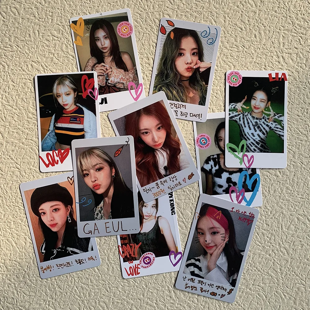 

5PCS/Set Kpop ITZY New Album CRAZY IN LOVE CHESHIRE Photocards High Quality HD Photos Small Card For Fans Collection Gift