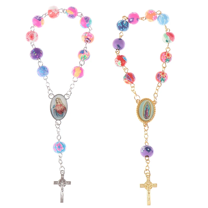 Браслет из бисера с четками Дева Мария христианские религиозные украшения