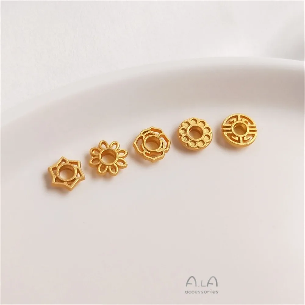 

Jinsha gold crystal pearl Road Lutong patch beeswax jade bead hole plug flower holder DIY Mosaic accessories