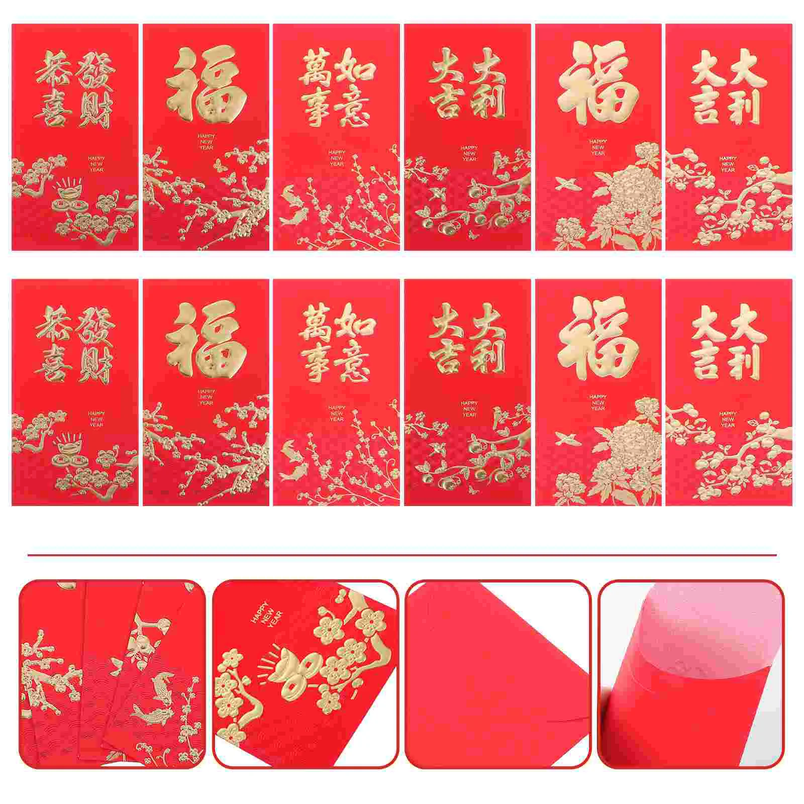 

Red Envelope Money Chinese Year Envelopes Newfestival Spring Hongbao Greeting Hong Bao Birthday Lunar Pocket Lucky Packet