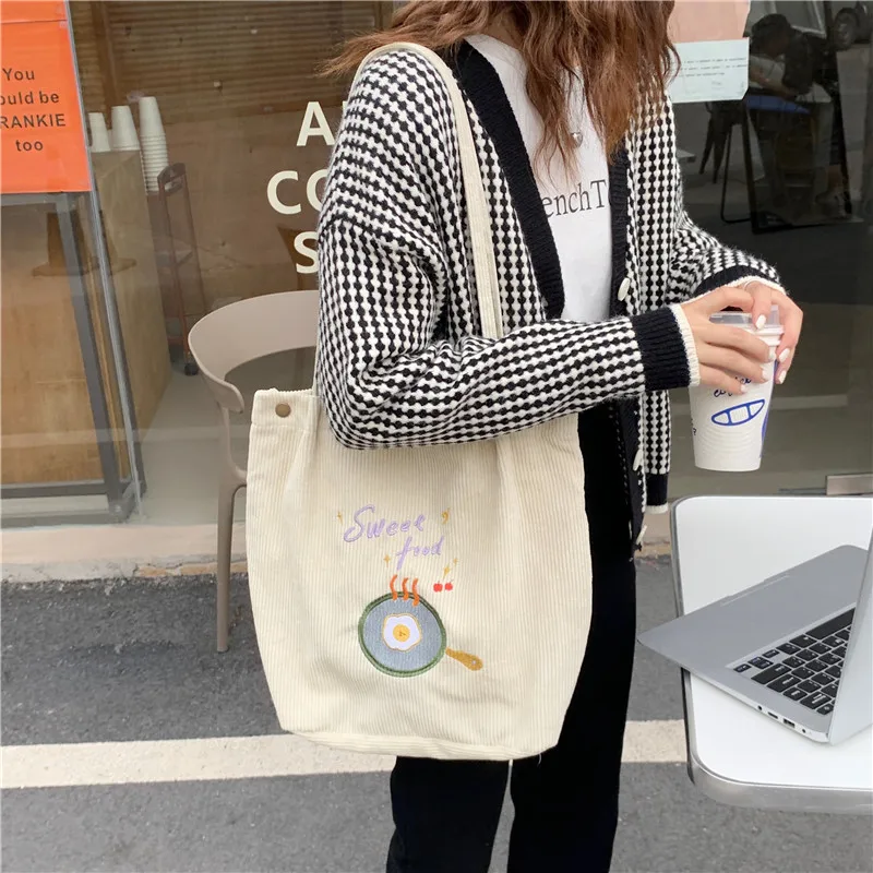 

cartoon Large simple student handbag single-shoulder bag BB-292