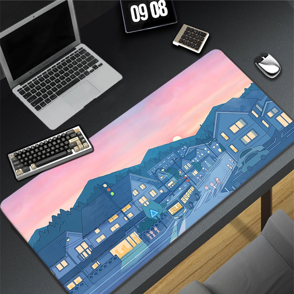 

Kawaii Cute Gaming Mouse Pad Game Table Carpet Gamer XXL 1000x500mm Mousepad Keyboard Pads Deskmat Office Rubber Mouse Mat