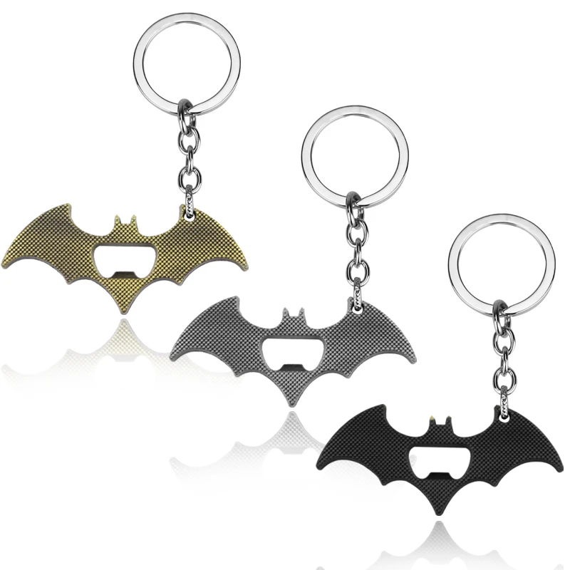 

Metal Enamel Pendant Keychain Bottle Opener Collection Symbol Keyring Jewelry Bat Shape Key Chain Trinket Gift