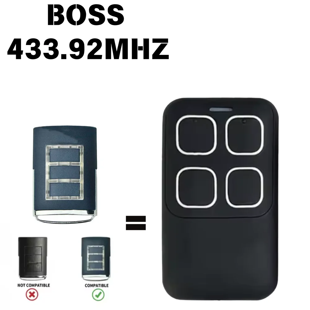 Фото Запасной пульт дистанционного управления для гаражных ворот Boss BHT3/BHT-3/HT3/BOSS6 433МГц BOL4/BOL6/OL4 №2