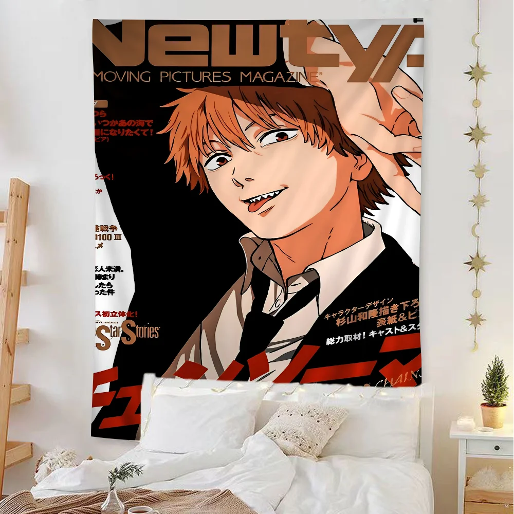 

Гобелен Chainsaw Man из полиэстера/хлопка