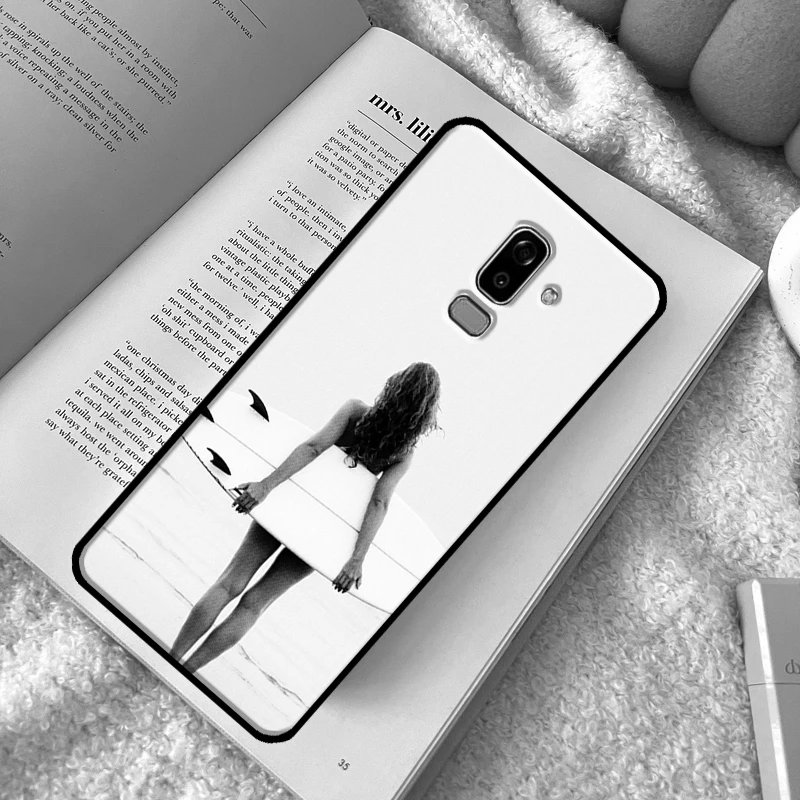 Чехол Surf Beachy Blue Summer Collage для Samsung Galaxy J7 J5 J3 2016 J1 A3 A5 2017 A6 A8 J4 J6 Plus A9 2018.