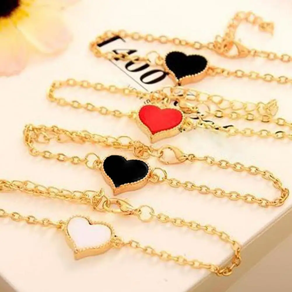 

Women Bracelet Heart Dress Up Jewelry All Match Sweet Bracelet Girls Gift