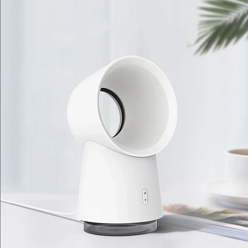 

Newest Youpin Mijia HL 3 in 1 USB Fan Aromatherapy Air Humidifier Mini Cooling Fan Leafless Desktop with LED Light White