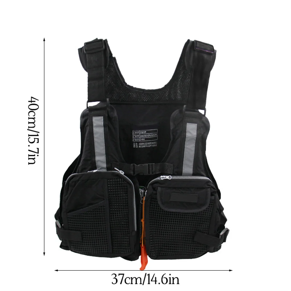 

Buoyancy Vest Kayak Drifting Surfing Life Jacket Swimming Fishing Adults Adjustable Safety Vest Red