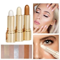 concealer stick face brighten highlighter glow facail makeup contour bronzer gold sliver shimmer women nature sexy diy beauty