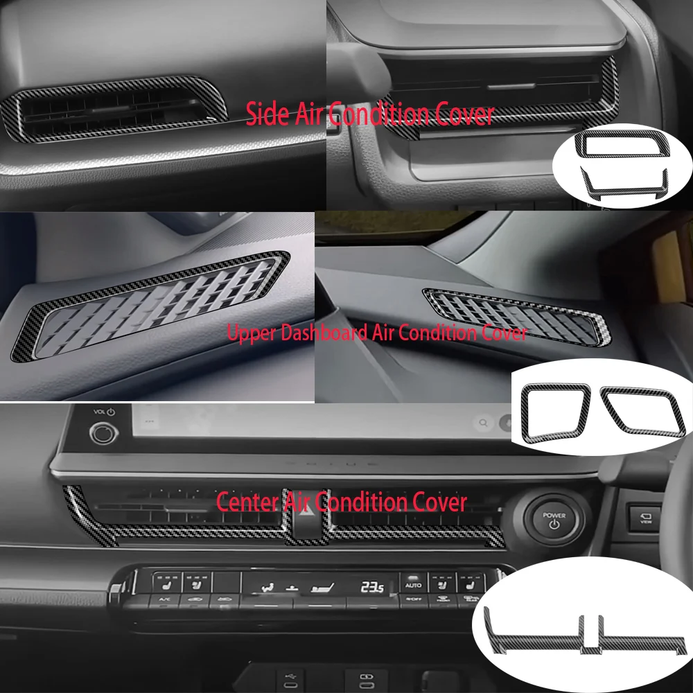 

For Toyota Prius 60 Series 2023 2024 Interior Car Side Air Condition Cover Trim Center Console AC Outlet Frame Cover Trim