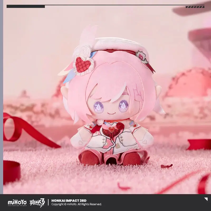 Фото Официальная игрушка miHoYo Honkai Impact 3rd: Кукла-подушка Элизия Киана в сидячей позе, аниме-модель, украшение, подарок для косплея на Рождество №1