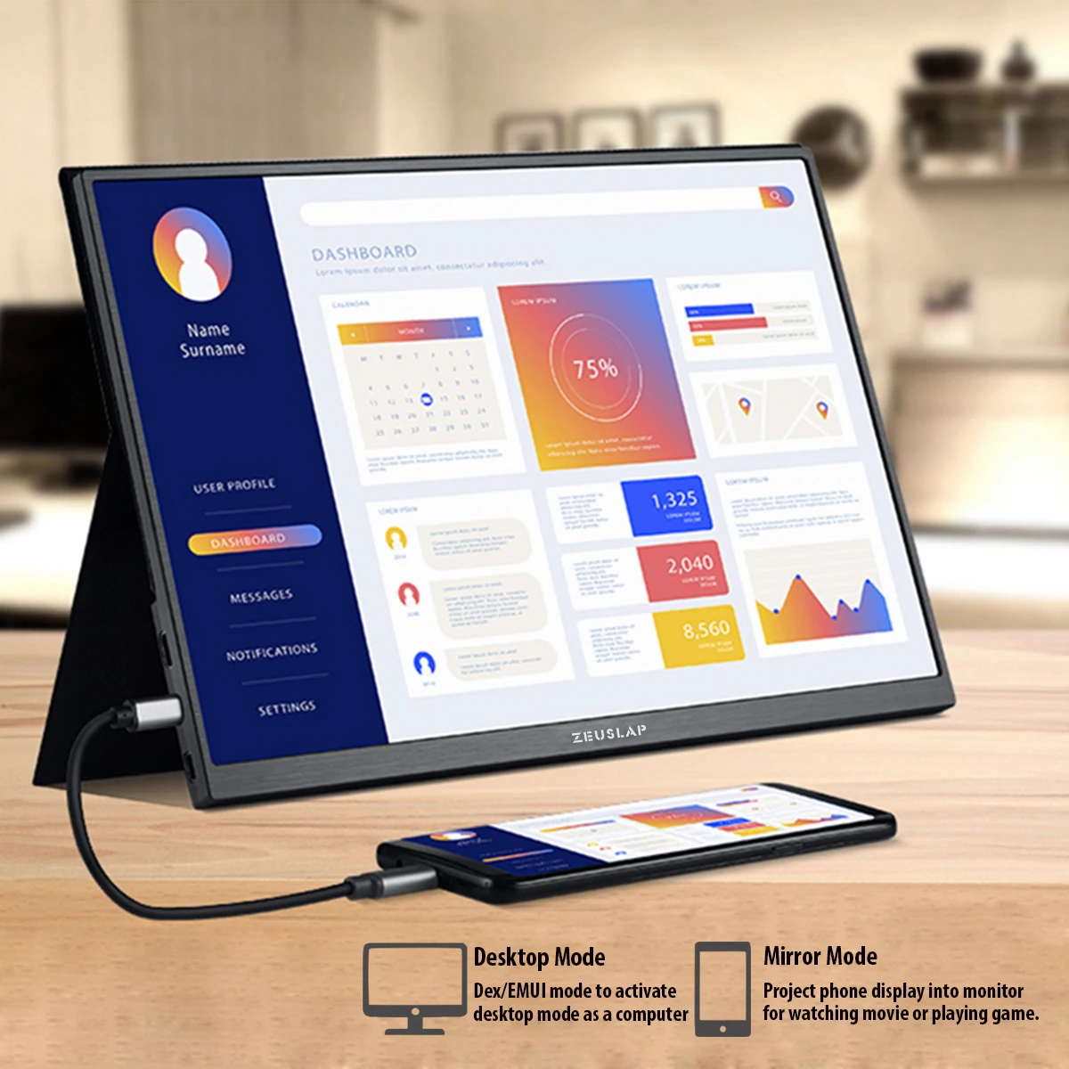 14inch ultrathin fhd portable gaming monitor usb c type c hdmi compatible for nintendo switch ps4 ps5 xbox monitor free global shipping