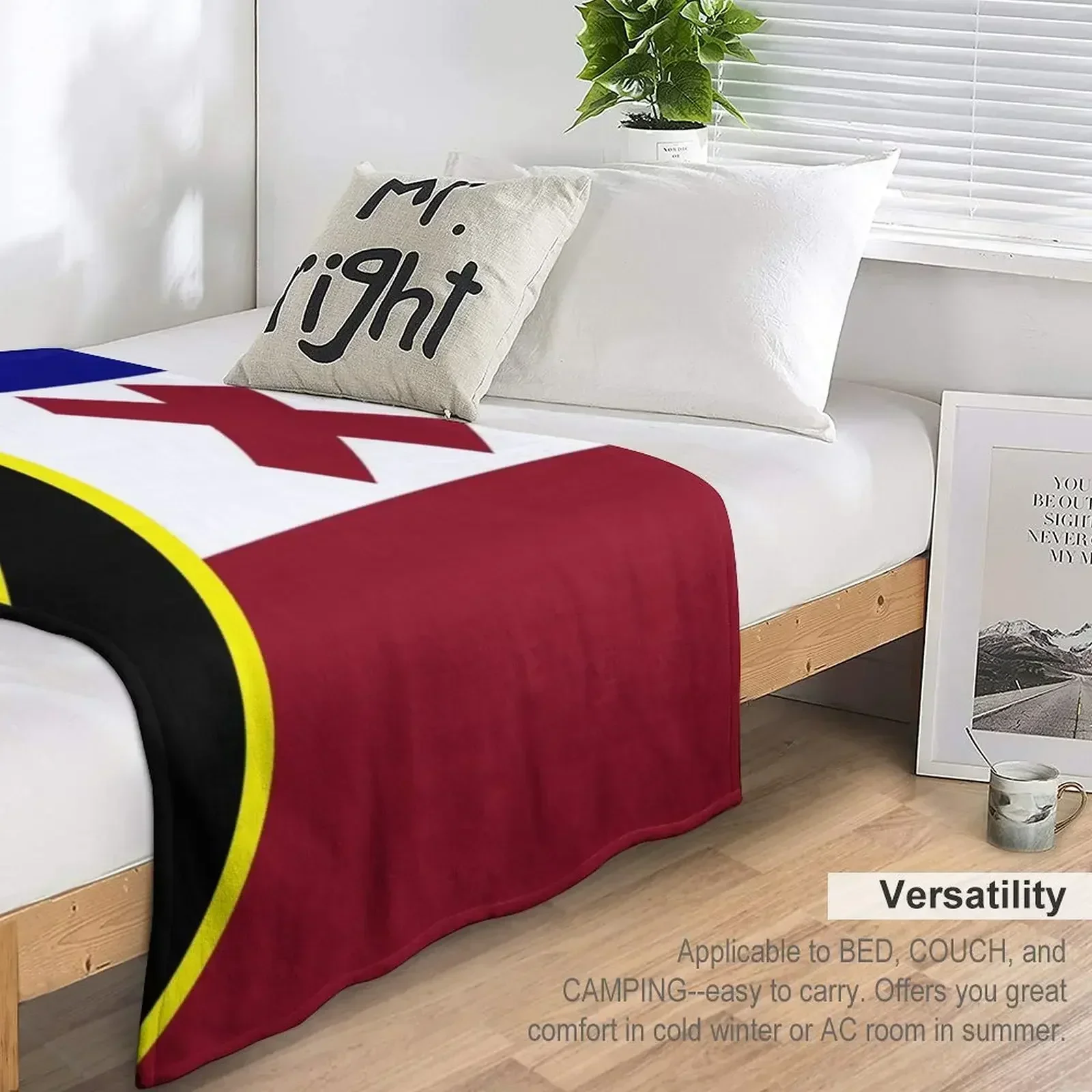 Одеяло с флагом L'Manberg Dream SMP милое клетчатое аниме модные диваны постельное