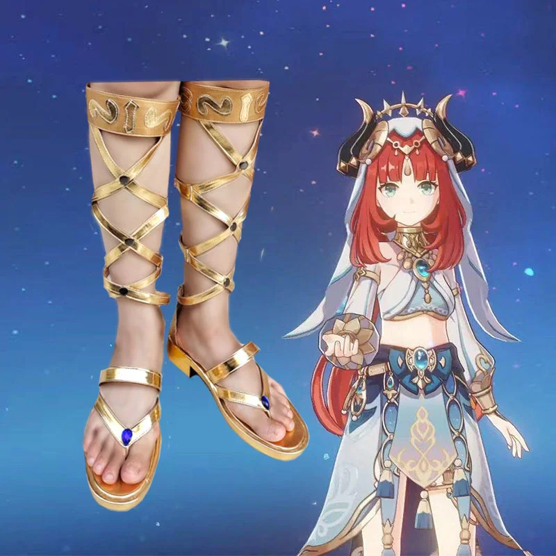 Game Genshin Impact Nilou реквизит для косплея сандалии на заказ Хэллоуина вечерний наряд
