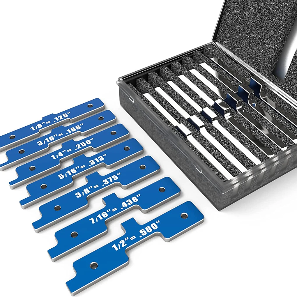 

Pack of 7 Precision Router Table Setup Bar Gauges Block Step