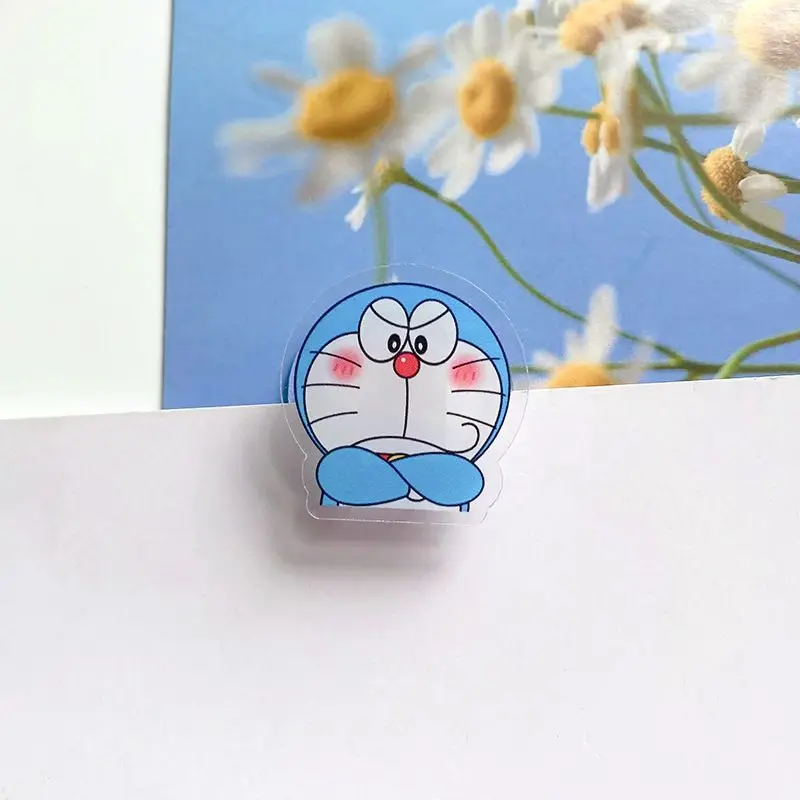 8 шт./компл. Kawaii аниме Doraemon акриловый зажим из полипропилена для студенческой