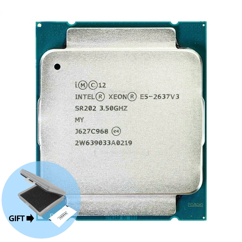 Процессор Intel Xeon E5 2637 V3 3,5 ГГц четырехъядерный 15 Мб LGA 2011-3 135 Вт E5 2637V 3 ЦП