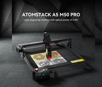 atomstack a5 m50 pro fixed focus engraving machine upgrade lens compression spot support offline with emergency stop button
