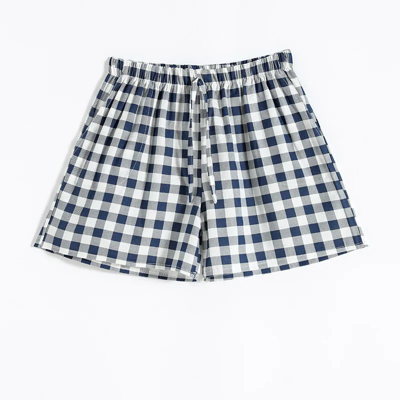 Daeyard Women Fashion Plaid Shorts 