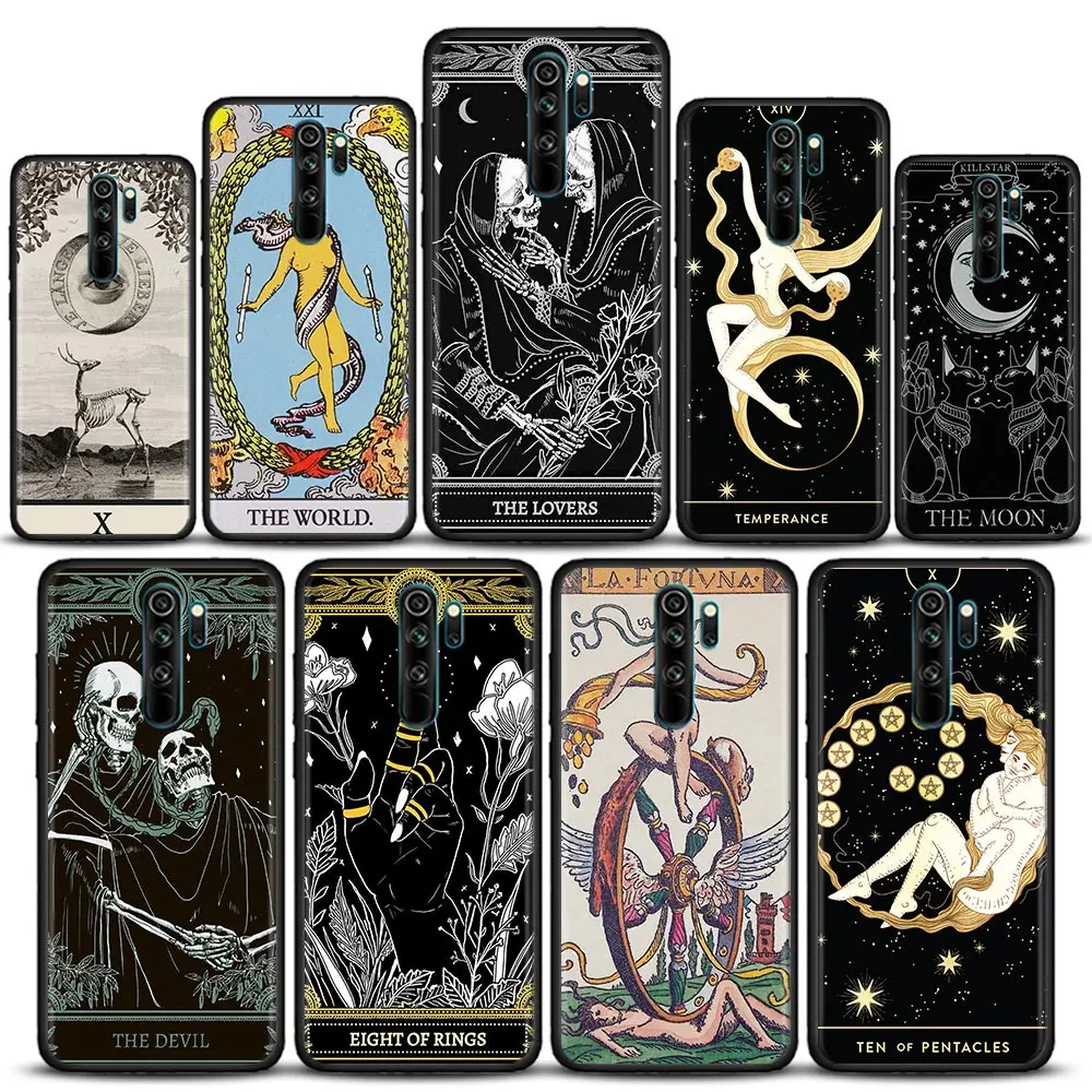 

Phone Case for Redmi 6 6A 7 7A Note 7 8 8A Pro 8T Case Note 9 9S Pro 4G 9T Soft Silicone Cover Le Tarot Egyptien de Dusserre Art