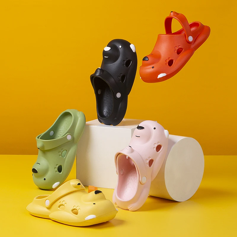 

Тапочки COOLVFATBO с мультяшным рисунком, мягкая подошва, Пляжная горка, модные тапочки на толстой платформе для мужчин и женщин, домашние Тапочк...