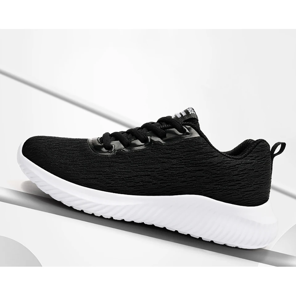 Loekeah Ladies Running Shoes Fashion Casual Sneakers Light Weight Mesh Sports Footwear Outdoor Breathable Lace-Up Shoes Tennis