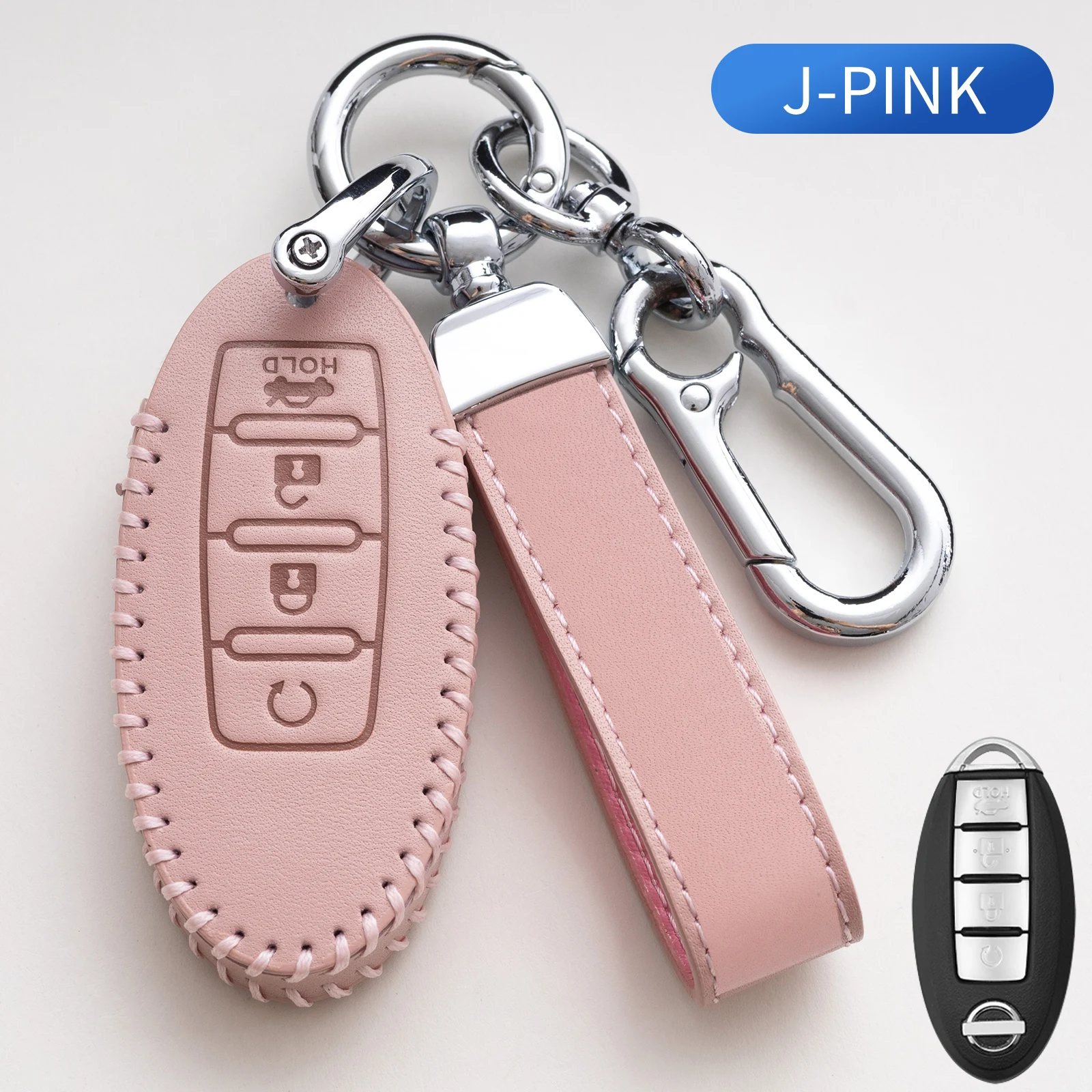 

For Nissan Altima Maxima Murano Rogue Sentra Versa Titan High Quality Top Cowhide Car Key Case Cover Keyless Remote Fob