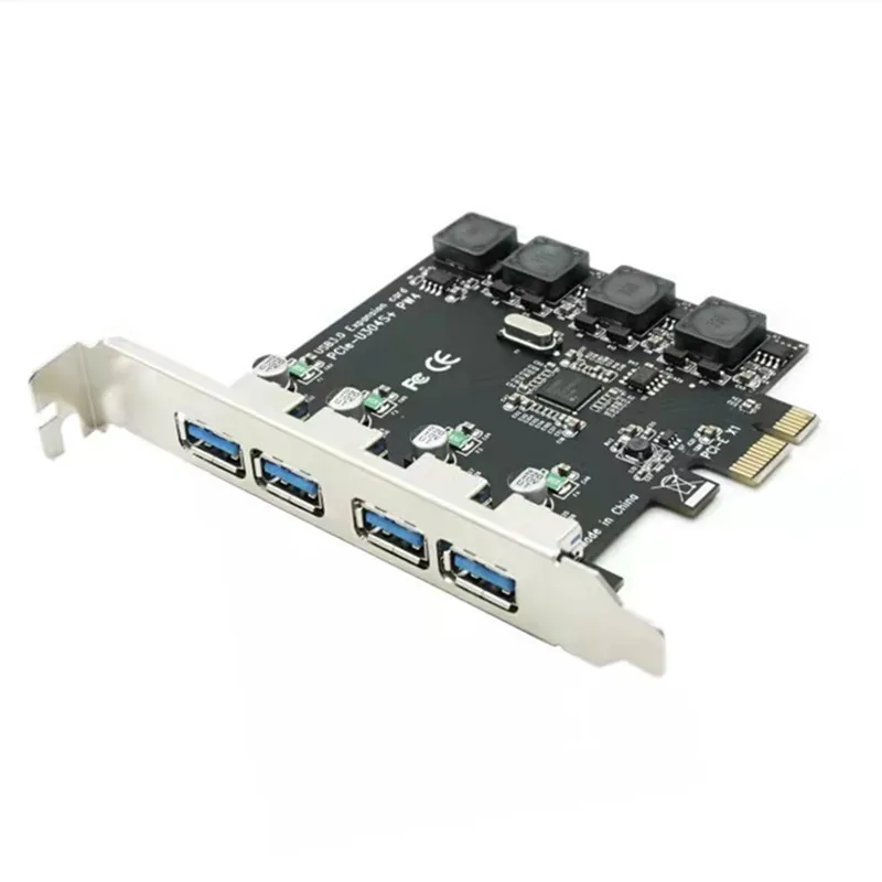 

UTHAI 4-port USB 3.0 PCI-e Expansion Card PCI Express PCIe USB 3.0 Hub Adapter 4-port USB 3 0 PCI E PCIe Express 1x